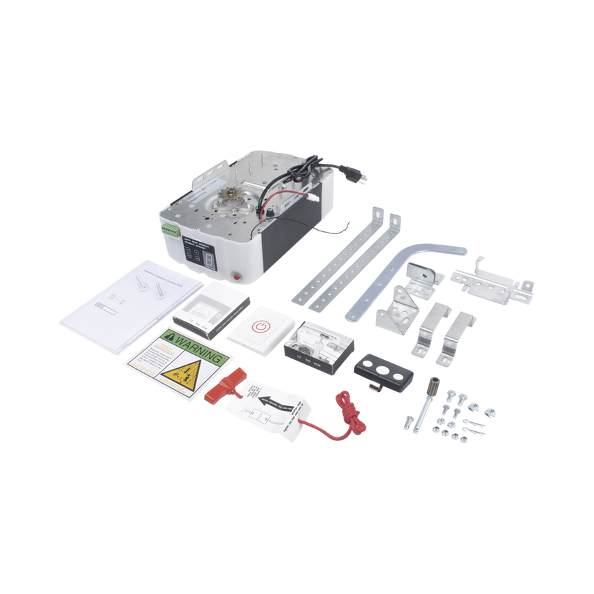 Kit D/ Puertas D/  Garage / 1/2HP / Fuerte / Silencioso / Incluye riel tipo T de 3mts / Compatible con APP / 2 Controles Inalámbricos Visera / 1 Control Inalámbrico Pared / Respaldo Energia.