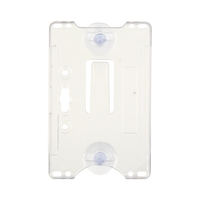 Porta tarjeta de plastico ABS / Transparente / Compatible con tarjetas ACCESSCARDEPC / PROCARDX o Formato CR80