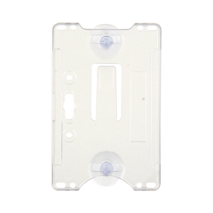 Porta tarjeta de plastico ABS / Transparente / Compatible con tarjetas ACCESSCARDEPC / PROCARDX o Formato CR80