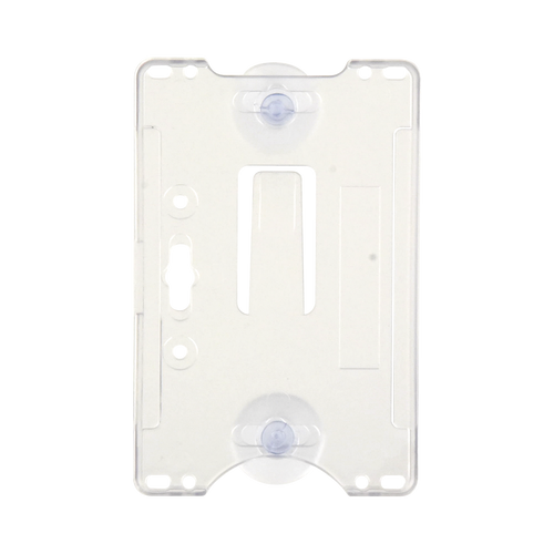 Porta tarjeta de plastico ABS / Transparente / Compatible con tarjetas ACCESSCARDEPC / PROCARDX o Formato CR80