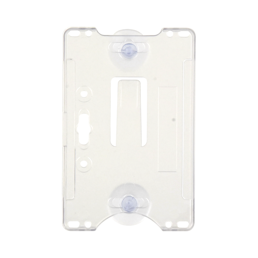 Porta tarjeta de plastico ABS / Transparente / Compatible con tarjetas ACCESSCARDEPC / PROCARDX o Formato CR80