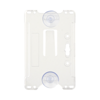 Porta tarjeta de plastico ABS / Transparente / Compatible con tarjetas ACCESSCARDEPC / PROCARDX o Formato CR80