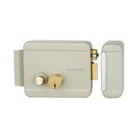 Cerradura Eléctrica con Botón de Salida/ Incluye Llave  / Exterior / Derecha