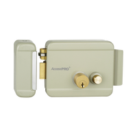 Cerradura Eléctrica con Botón de Salida / Incluye Llave  / Exterior / Izquierda