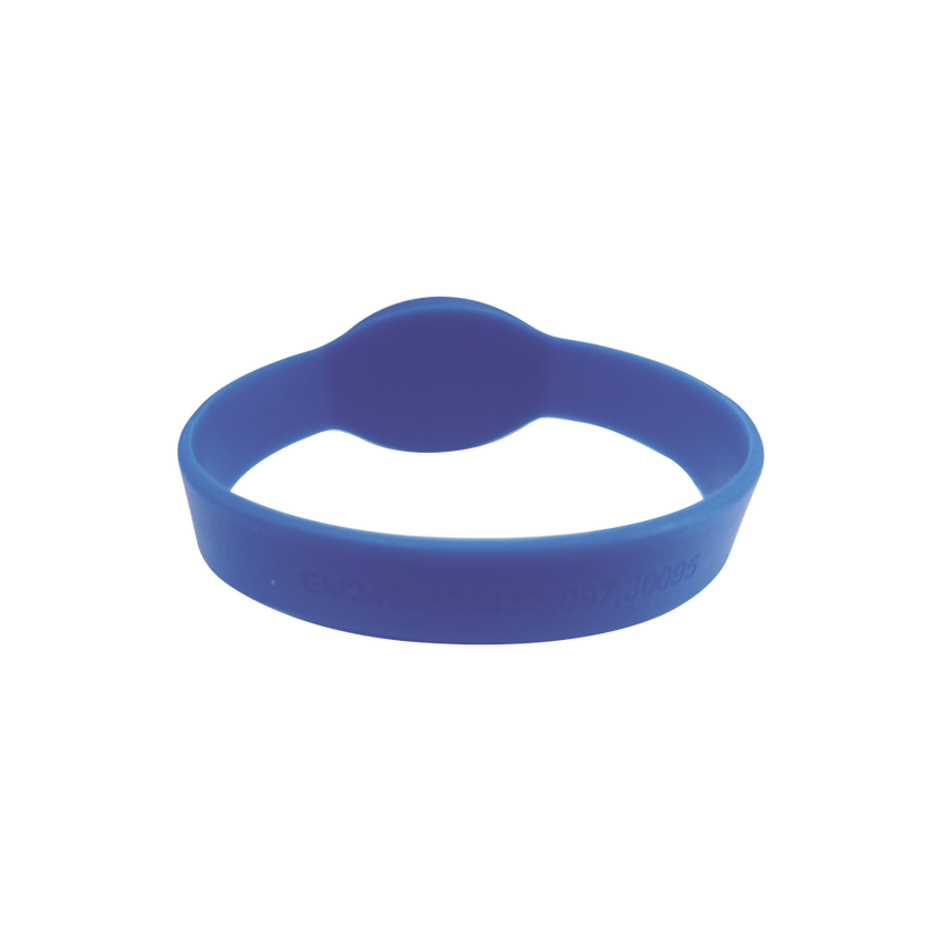 Brazalete de PROXIMIDAD  125 Khz (TIPO EM), 65 mm de Diametro, color  azul
