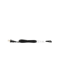 Cable de Alimentación Eléctrica para 120-240 Vca / 1 Metro (3.28 Pies) / 2 Clavijas Tipo Americano / Conector en Forma Tipo L