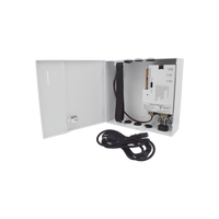 Fuente de Poder / 1 Salida 11-15 Vcc /  5 A / Temporizador Integrado / Con Capacidad de Batería de Respaldo / Requiere Batería / Aplicaciones en sistemas de control de Acceso