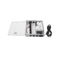 Fuente de Poder / 1 Salida 11-15 Vcc /  5 A / Temporizador Integrado / Con Capacidad de Batería de Respaldo / Requiere Batería / Aplicaciones en sistemas de control de Acceso