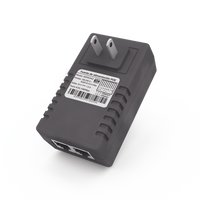 Adaptador de pared / Inyector PoE / 24 Vcc / 1 A / Controlado por chip IC / Protección contra OV, OC, SC, UV/  Fácil de instalar