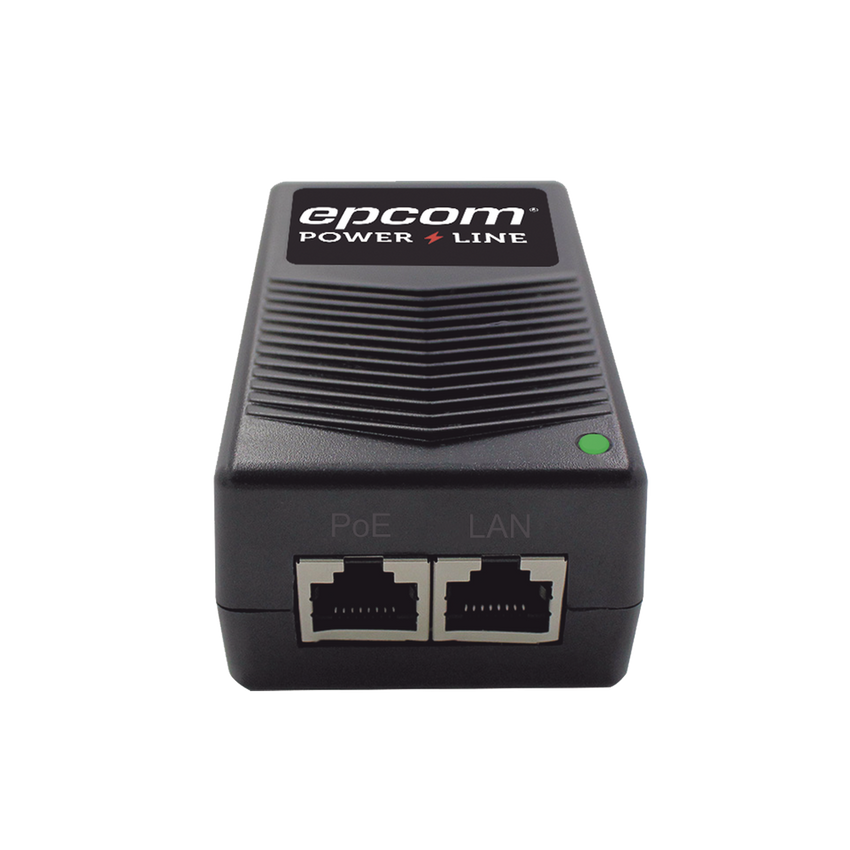 Adaptador de pared / Inyector PoE / 24 Vcc / 1 A / Controlado por chip IC / Protección contra OV, OC, SC, UV/  Fácil de instalar