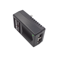 Adaptador de pared / Inyector PoE / 24 Vcc / 1 A / Controlado por chip IC / Protección contra OV, OC, SC, UV/  Fácil de instalar