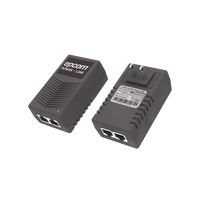 Adaptador de pared / Inyector PoE / 24 Vcc / 1 A / Controlado por chip IC / Protección contra OV, OC, SC, UV/  Fácil de instalar