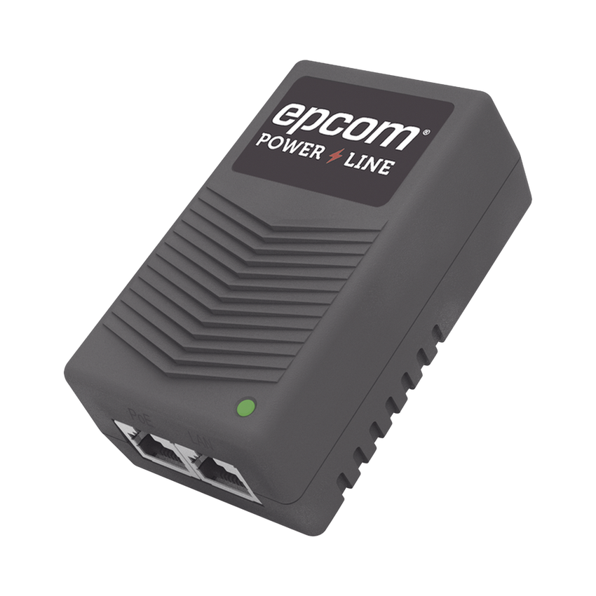 Adaptador de pared / Inyector PoE / 24 Vcc / 1 A / Controlado por chip IC / Protección contra OV, OC, SC, UV/  Fácil de instalar