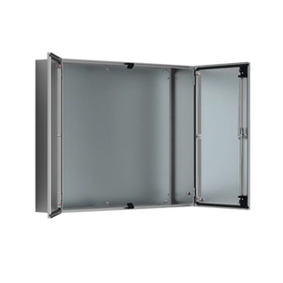 Gabinete de Doble Puerta, 1200 x 1200 x 400 mm, de Acero Inoxidable, Cepillado. Protección NEMA 12, IP55, IK10