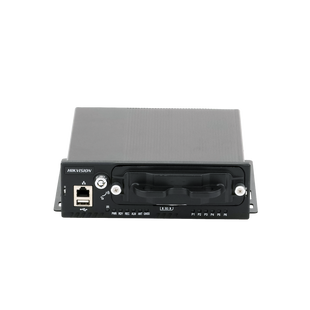 NVR Móvil de 4 Canales de 2 Megapixel / 4 PoE + 4 vía Switch Extendible / 2 Bahías de Disco Duro / Incluye Modulo GPS / conector RJ45