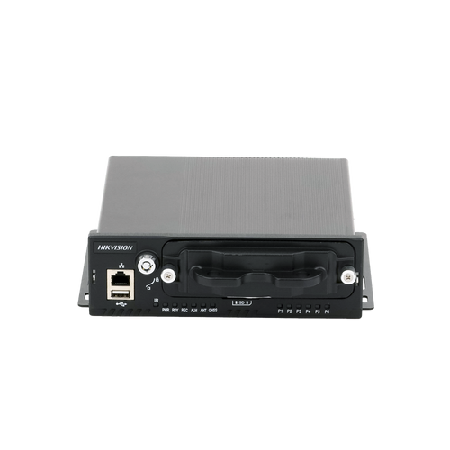 NVR Móvil de 4 Canales de 2 Megapixel / 4 PoE + 4 vía Switch Extendible / 2 Bahías de Disco Duro / Incluye Modulo GPS / conector RJ45