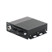 NVR Móvil de 4 Canales de 2 Megapixel / 4 PoE + 4 vía Switch Extendible / 2 Bahías de Disco Duro / Incluye Modulo GPS / conector RJ45
