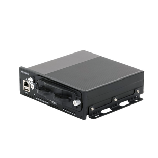 NVR Móvil de 4 Canales de 2 Megapixel / 4 PoE + 4 vía Switch Extendible / 2 Bahías de Disco Duro / Incluye Modulo GPS / conector RJ45