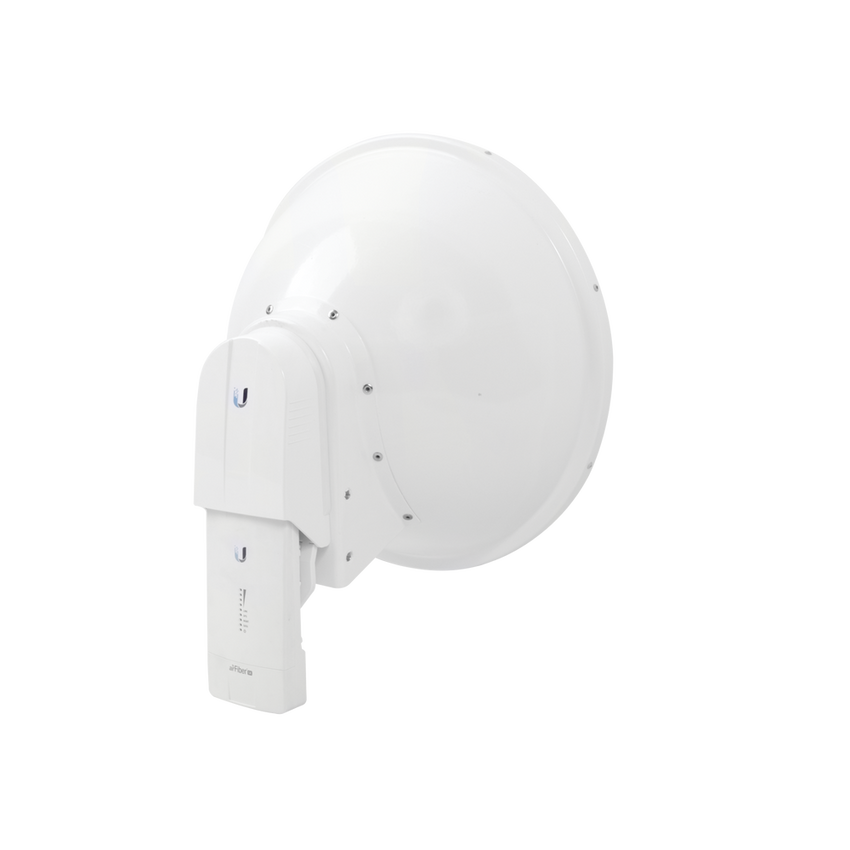Antena Direccional airFiber X, ideal para enlaces Punto a Punto (PtP), frecuencia 5 GHz (5.1 - 5.9 GHz) de 23 dBi slant 45