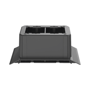 Caja de Conexión Doble, Para Uso con Canaleta de Piso AFR4BCBL6, Material PVC Rígido, Color Negro