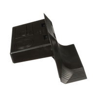 Accesorio de Conexión a Pared, Para Uso con Canaleta de Piso AFR4BCBL6, Material PVC Rígido, Color Negro