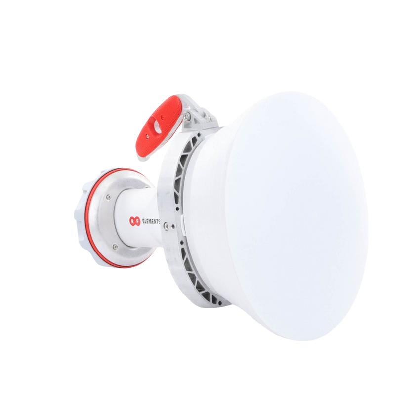 Antena asimétrica de 30° (30°H 20°V) 20.5 dBi tipo cuerno 5180-6000 MHz altamente eficiente, sin cables, sin perdidas, sin lóbulos listas para TwistPort