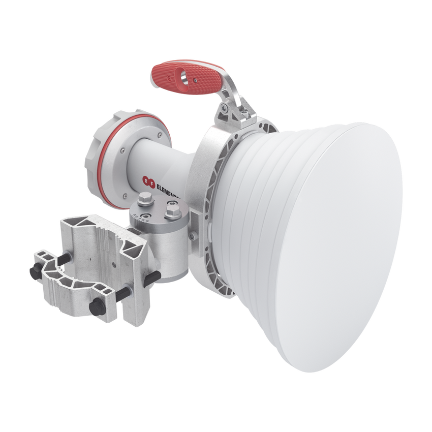 Antena asimétrica de 30° (30°H 20°V) 20.5 dBi tipo cuerno 5180-6000 MHz altamente eficiente, sin cables, sin perdidas, sin lóbulos listas para TwistPort