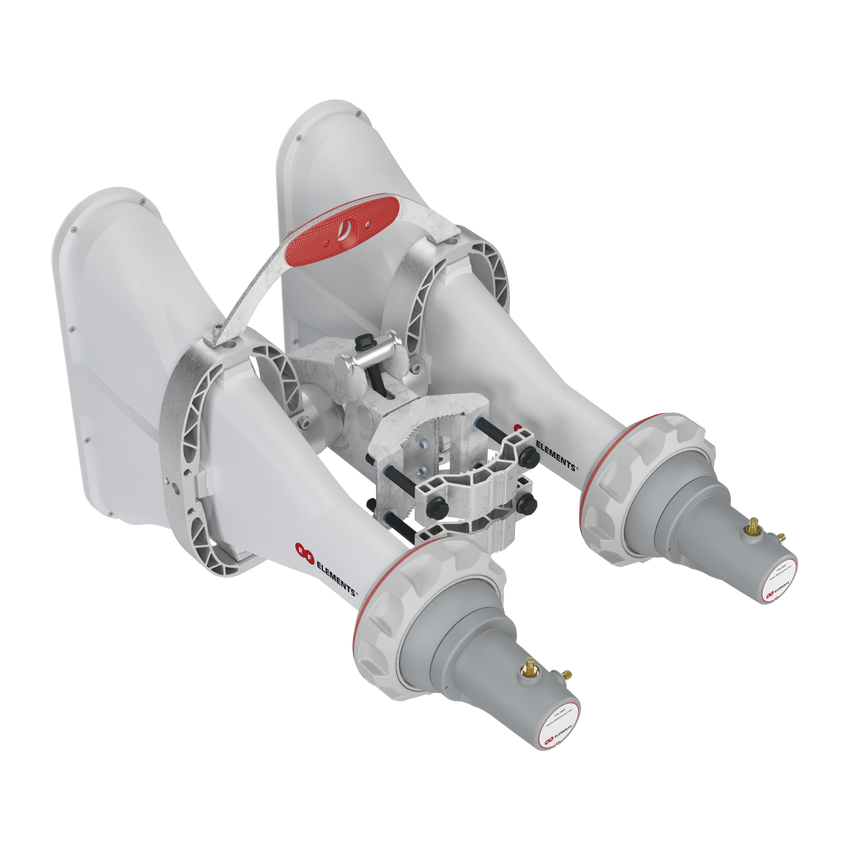 Antena Sectorial Asimétrica de 60° 5180 - 6000 MHz, 16 dBi con soporte mejorado, listas para TwisPort sin pérdida