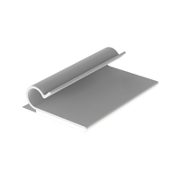 Clip Adhesivo Tipo J, Para Cables de Hasta 6.4 mm de Diametro, Uso Interior, Color Gris, Paquete de 100pz
