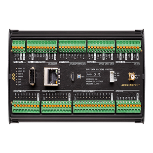 Controlador Industrial Arduino Portenta Machine Control / STM32H747XI Dual Cortex / 24V DC / 8 Entradas Digitales / 8 Salidas Digitales / 12 I/O Programables / 3 Entradas Analógicas / 4 Salidas Analógicas / 3 Canales Temperatura / CAN / Ethe