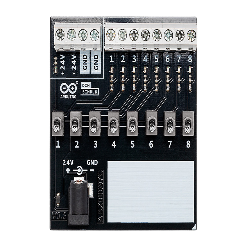 PLC Industrial Arduino Opta / Micro PLC IoT / Dual-core STM32H747XI / 8 Entradas Analógicas-Digitales / 4 Relés 10A / Ethernet + RS485 + WiFi-BLE / Programación Arduino + IEC-61131-3 / IP20
