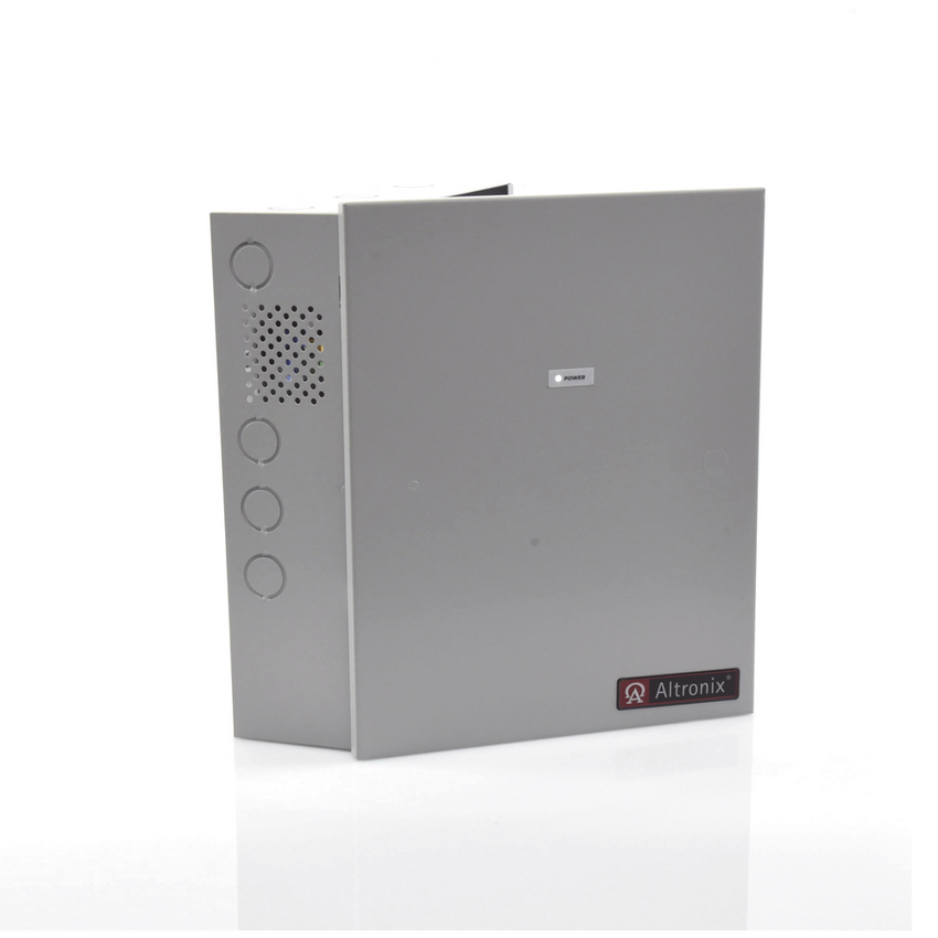 Fuente de Poder con Respaldo, 12 o 24 Vcc, 4 A, 48 W, 8 Salidas, Para Control de Acceso, Entrada 115 Vca