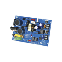 Fuente de alimentacion tipo tarjeta, salida seleccionable de 4 A@12 y 24 Vcc @ 3 A, capacidad de respaldo, reley de supervision