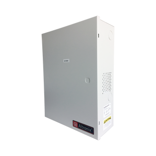 Fuente de poder ALTRONIX de 12/24 Vcc @ 6 Amper, con capacidad de batería de respaldo, requiere batería, 8 salidas, con voltaje de entrada de 115 Vca