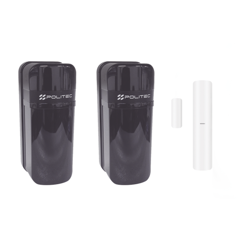 Detector Fotoeléctrico (A baterías) / 0 Falsas Alarmas / Alcance de 60m de Exterior y  350m en interior / Fácil Alineación / Compatible con panel AXPRO/ Incluye DS-PDMC-EG2-WB(B)