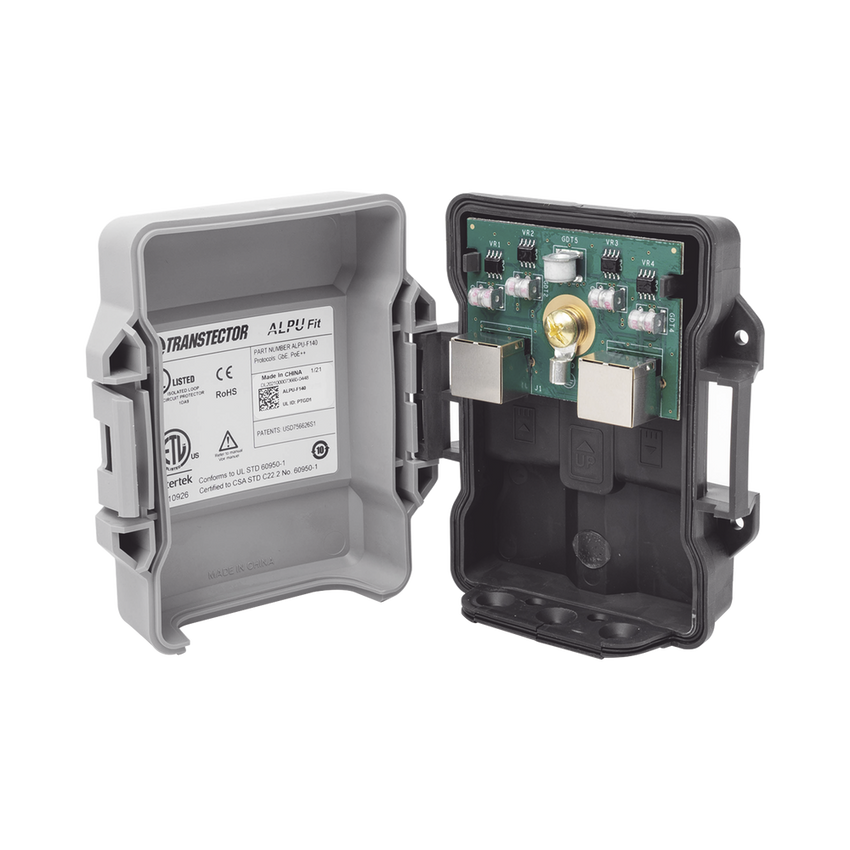 Protector PoE Exterior Gigabit / Tecnolog�a H�brida SASD+GDT / 100W PoE++ / RJ45 Blindado / IP65 / Enlaces Inal�mbricos