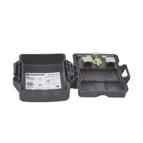 Protector PoE Exterior Gigabit / Tubo de Descarga de Gas GDT / 51W PoE+ / RJ45 Blindado / IP23 / Enlaces Inal�mbricos
