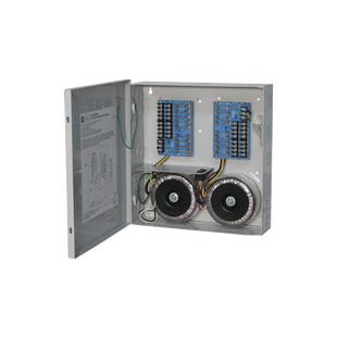 Fuente de poder ALTRONIX de 24 @ 25 Amper o 28 VCA @ 20 Amper, para 16 cámaras / Voltaje de entrada en 115 Vca / Con capacidad de baterías de respaldo / Requieren baterías