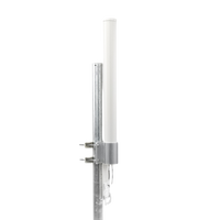 Antena omnidireccional, potente cobertura de 360°, doble polaridad MIMO 2x2, frecuencia 2 GHz (2.35-2.55 GHz) de 10 dBi