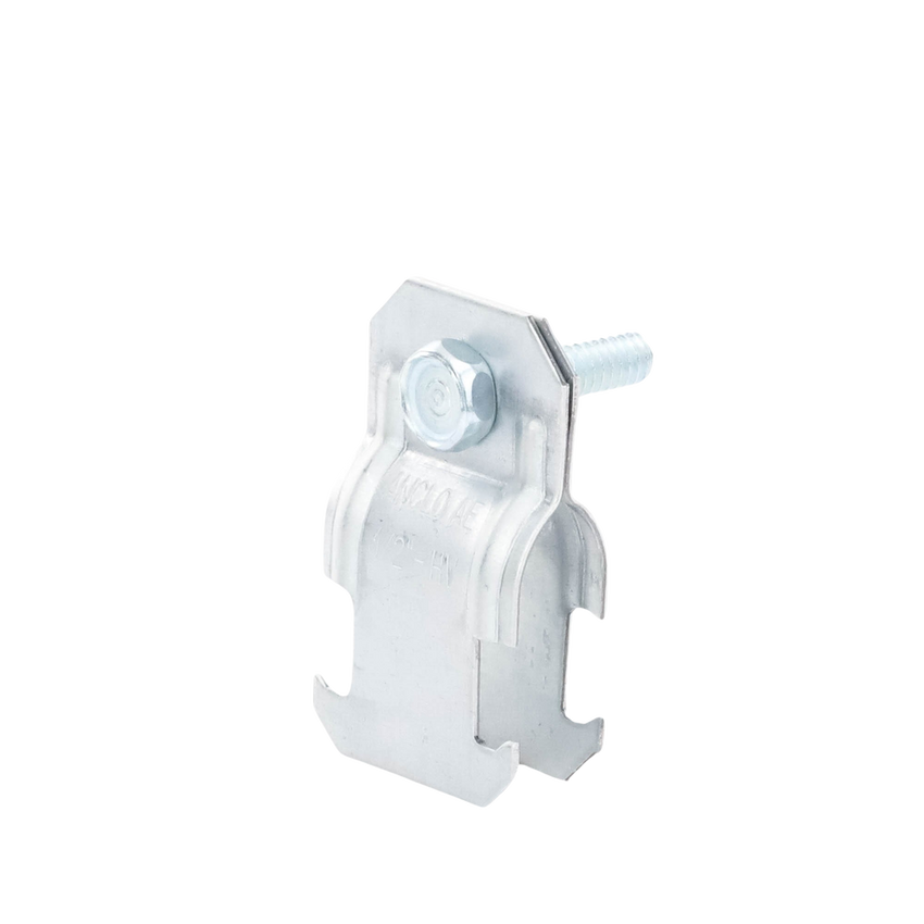Abrazadera Unicanal para Conduit Pared Gruesa  y PVC de  1/2" (13 mm).