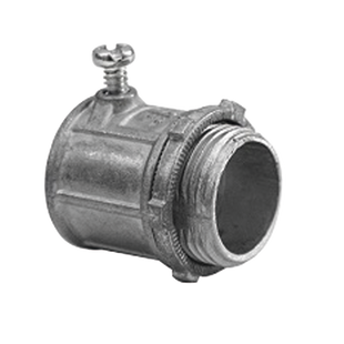 Conector de 1" para Tubo Pared Delgada con Tornillos Opresores.