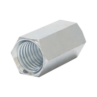 Cople hexagonal roscado cuerda máquina galvanizado de 15.9 mm (5/8")