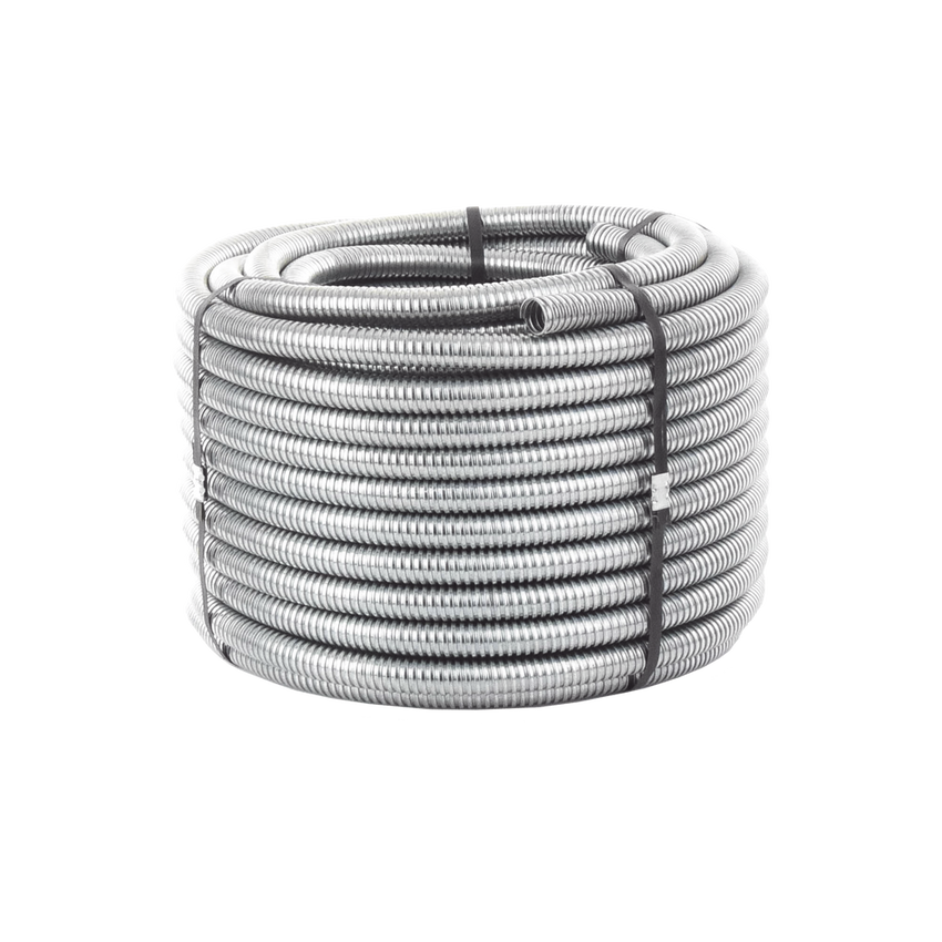Tubo Flexible tipo Liquidtight de 1" (25 mm). Acero + PVC. Rollo de 30 Metros.