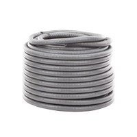 Tubo Flexible tipo Liquidtight de 3/4" (19 mm). Acero + PVC. Rollo de 50 Metros.