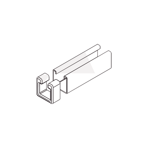 Tope Unicanal Muesca para Tornillo de  3/8" ( 9.5 mm ).