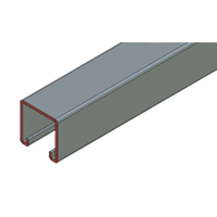 Herraje Cople Para Unicanal 4 X 4 cm de 4 Perforaciones.