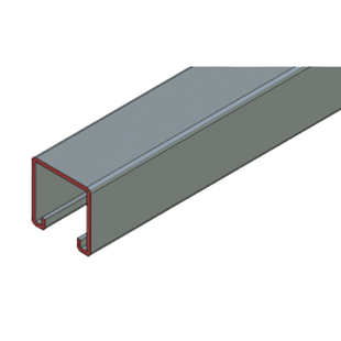 Herraje Cople Para Unicanal 4 X 4 cm de 4 Perforaciones.