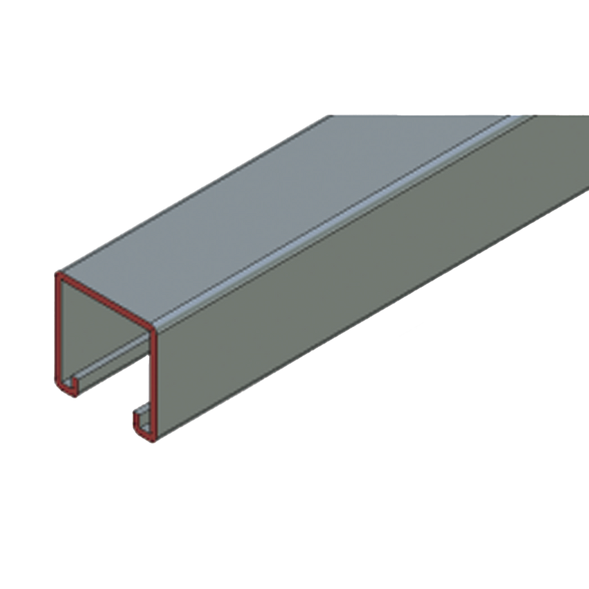 Herraje Cople Para Unicanal 4 X 4 cm de 4 Perforaciones.