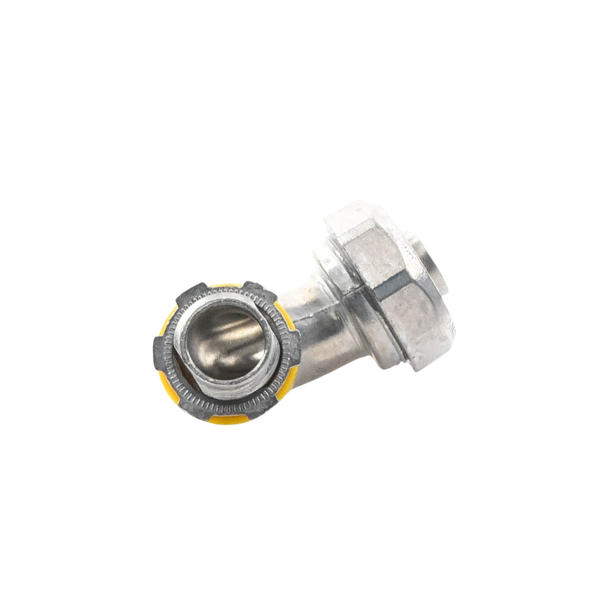 Conector Curvo para tubo tipo Liquidtight de 1/2"  (13 mm). Compatible con ANC-COT12.