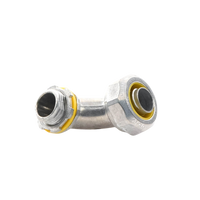 Conector Curvo para tubo tipo Liquidtight de 1/2"  (13 mm). Compatible con ANC-COT12.